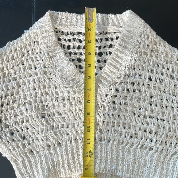 Brunello Cucinelli V neck Sequined knit Crop Top - Picture 12 of 14